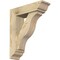 Ekena Millwork Funston Traditional Rough Sawn Bracket w/ Offset Brace, Douglas Fir, 6"W x 20"D x 24"H BKT0604X20X24FST01RDF - alternate 1